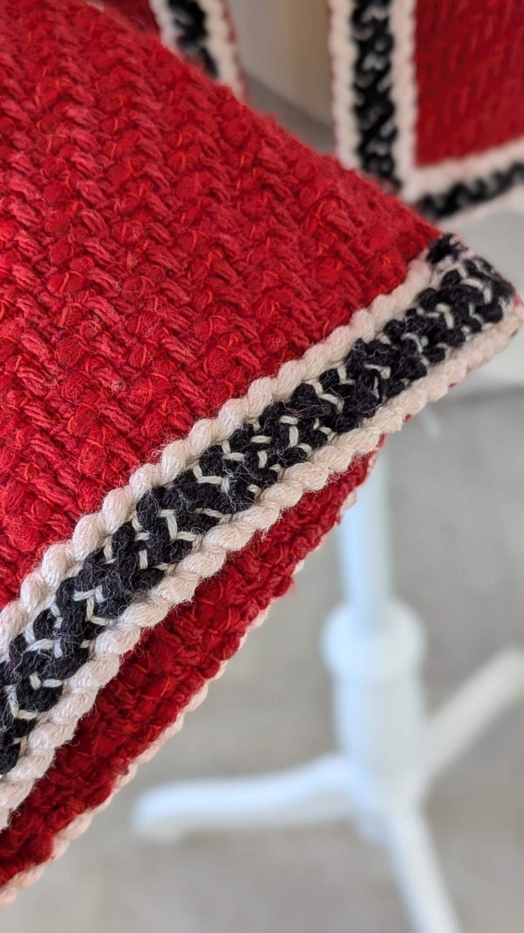 Veste rouge tressée - MANGO - 36