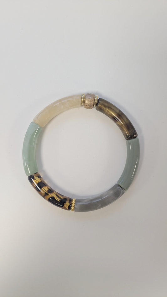 Bijoux Bracelet élastique gris souris - Kalisaya  - TU