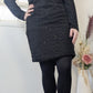 Robe courte noir à paillettes - Boutique indépendante  - 38/40