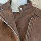 Perfecto suédine chocolat - Zara - 34/36