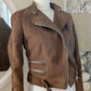 Perfecto suédine chocolat - Zara - 34/36