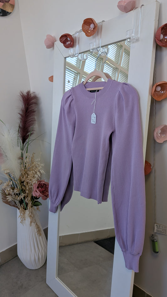 Pull lilas structuré - Bershka - 34