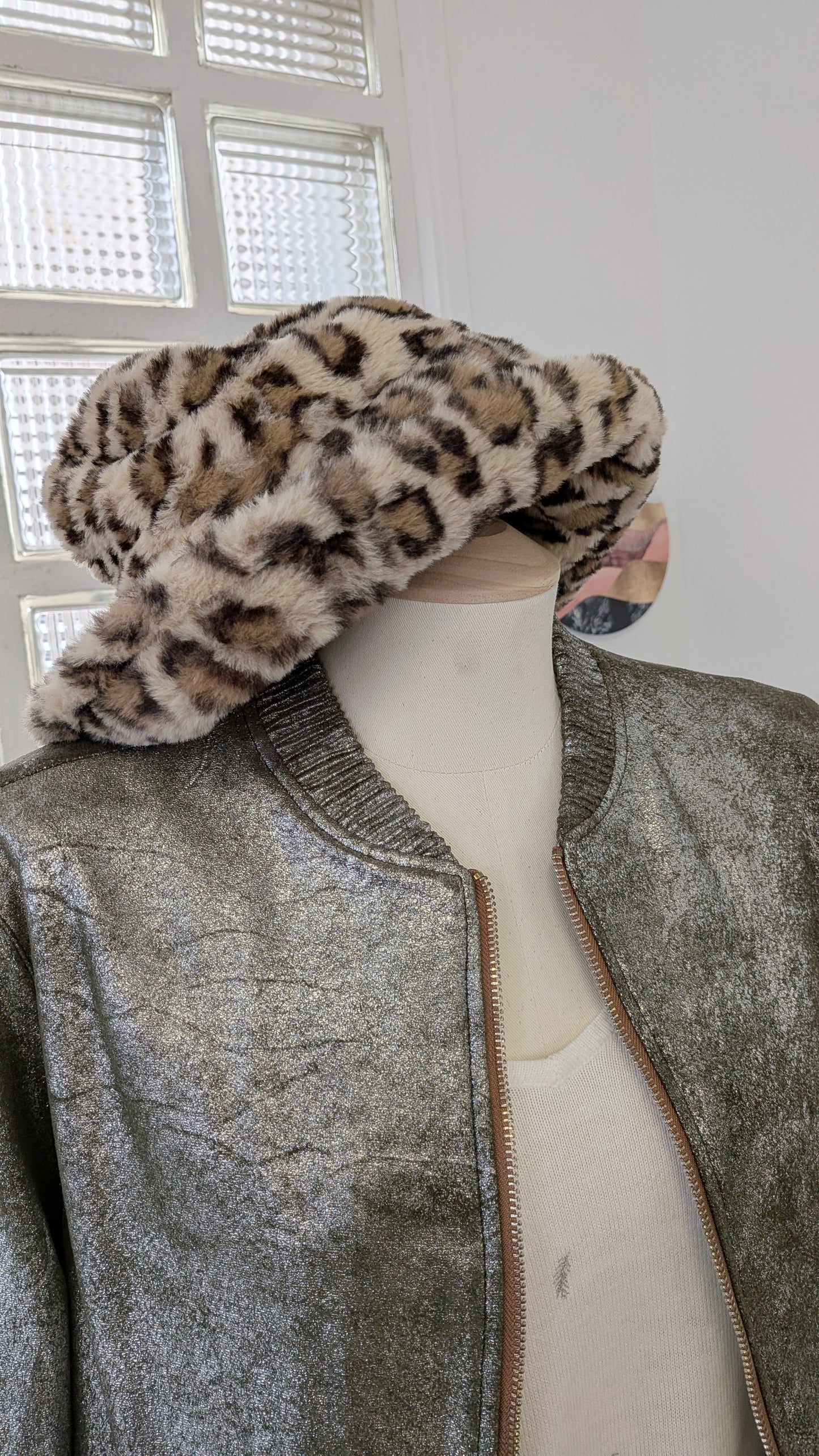 Bomber épais kaki mordoré - Zara - 38/40