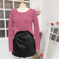 Pull tressé fushia - Jennyfer - 34