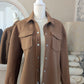 Veste surchemise chocolat - Only - 34
