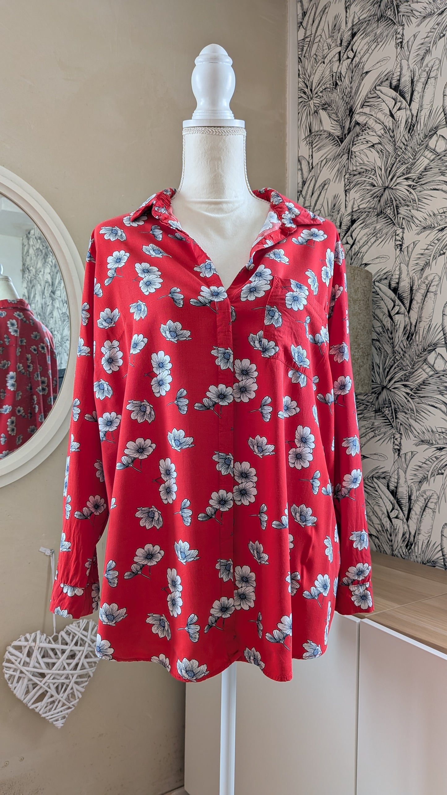 Chemise fleurie japonisante - Kiabi - 46/48