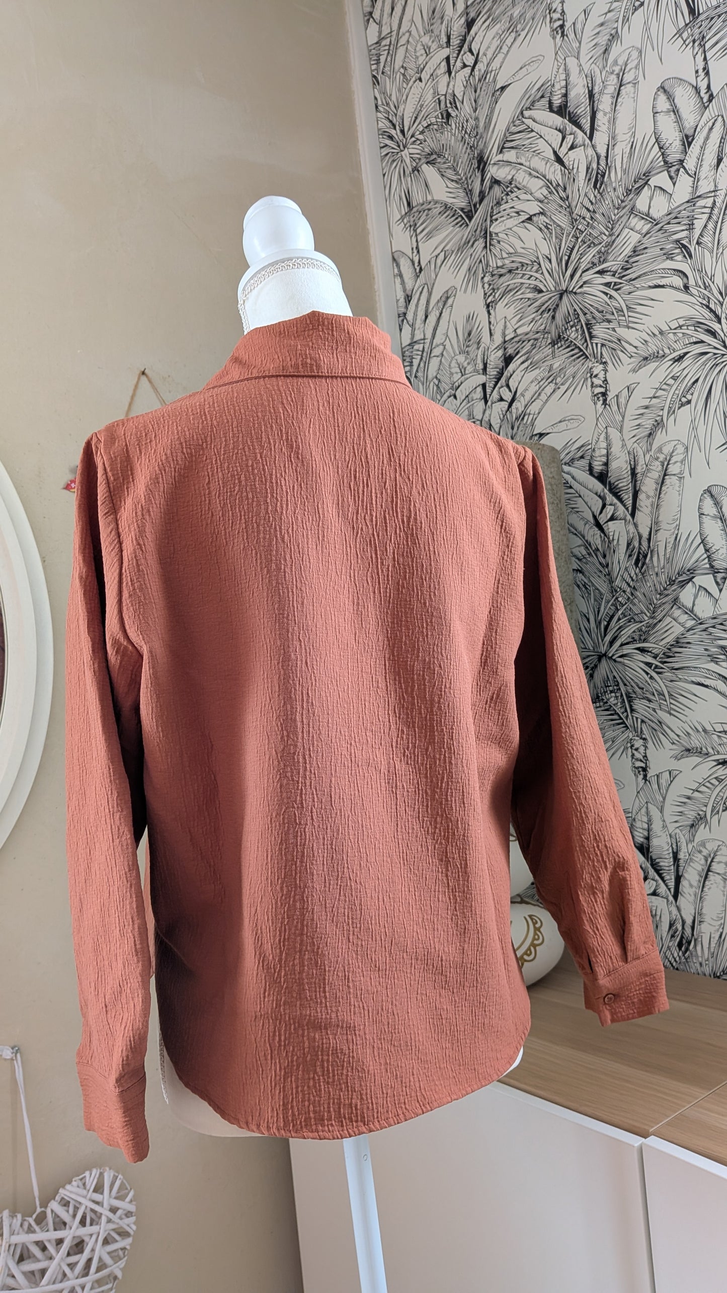 Blouse texturée safran - Zara - 34