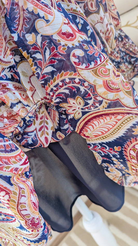 Robe smokée imprimée - Zara - 36