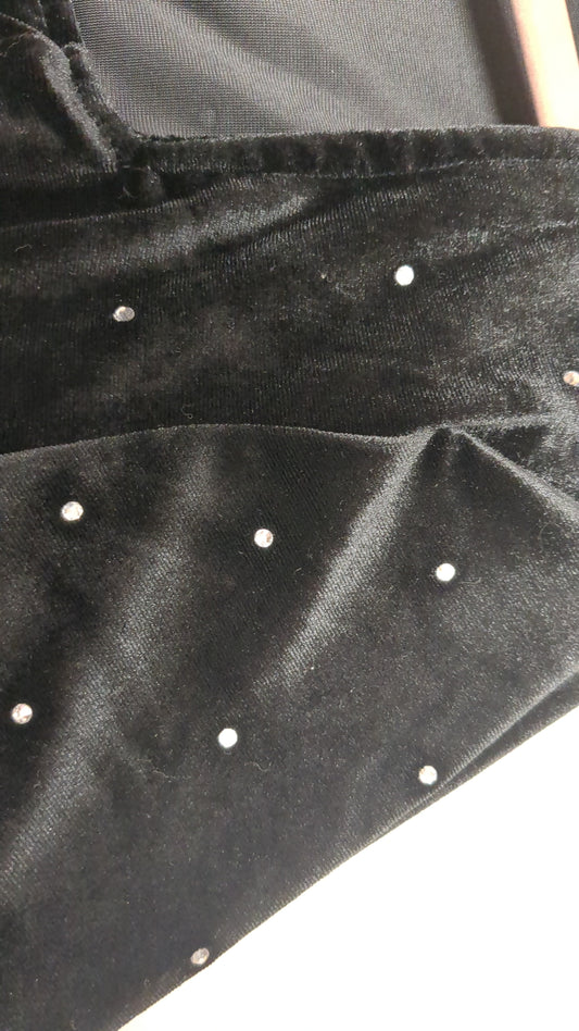 Robe longue noir à strass - kilky  - 38/40