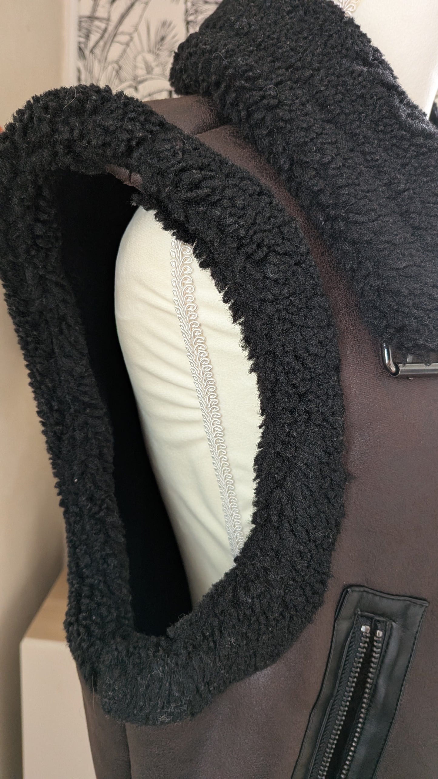 Veste fourrée sans manches - Amisu - 36