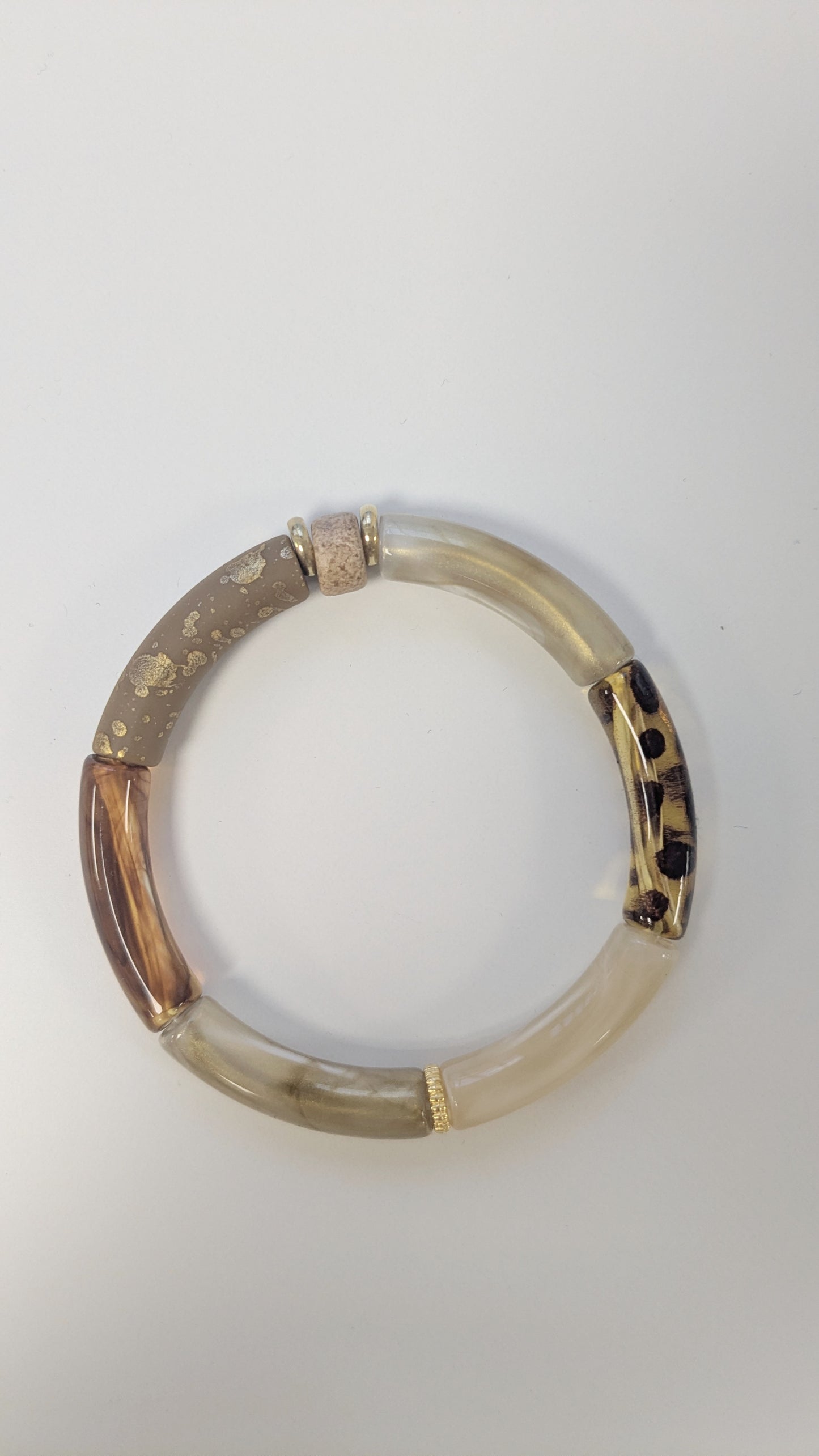 Bijoux Bracelet élastique café doré  - Kalisaya   - TU