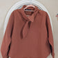 Blouse texturée safran - Zara - 34