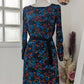 Robe fleurie colorée ceinturée - Promod - 36