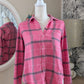 Chemise rose à carreaux - Hollister - 36