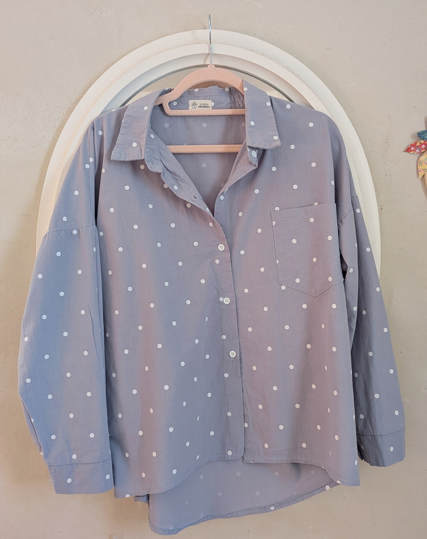 Chemise pois coton- La petite quiberonnaise - TU