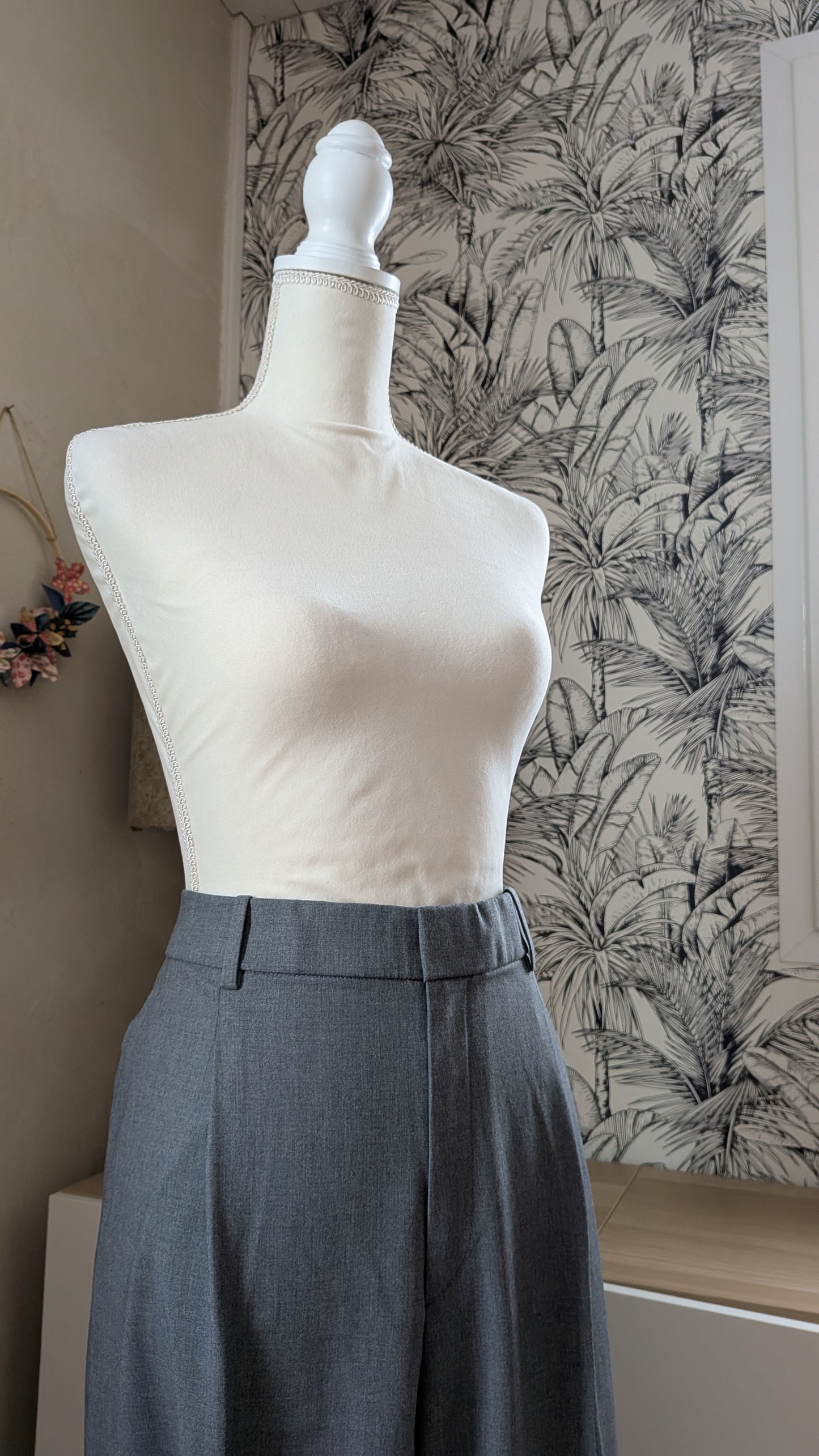 Pantalon wide gris - Uniqlo - 42