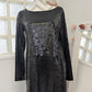 Robe courte noir sequins - Stradivarius - 38/40
