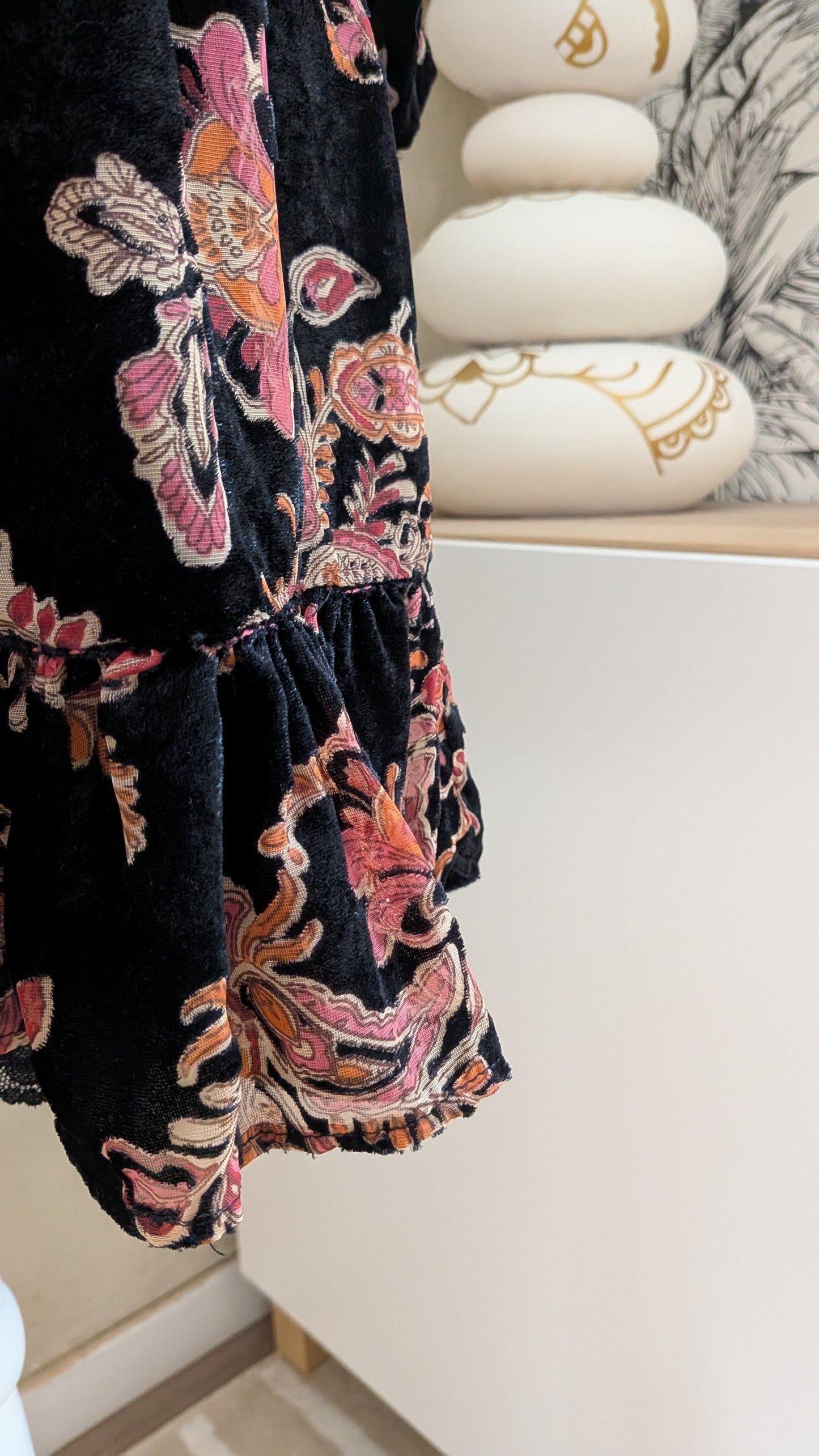 Robe velours bohème chic - Zara - 36