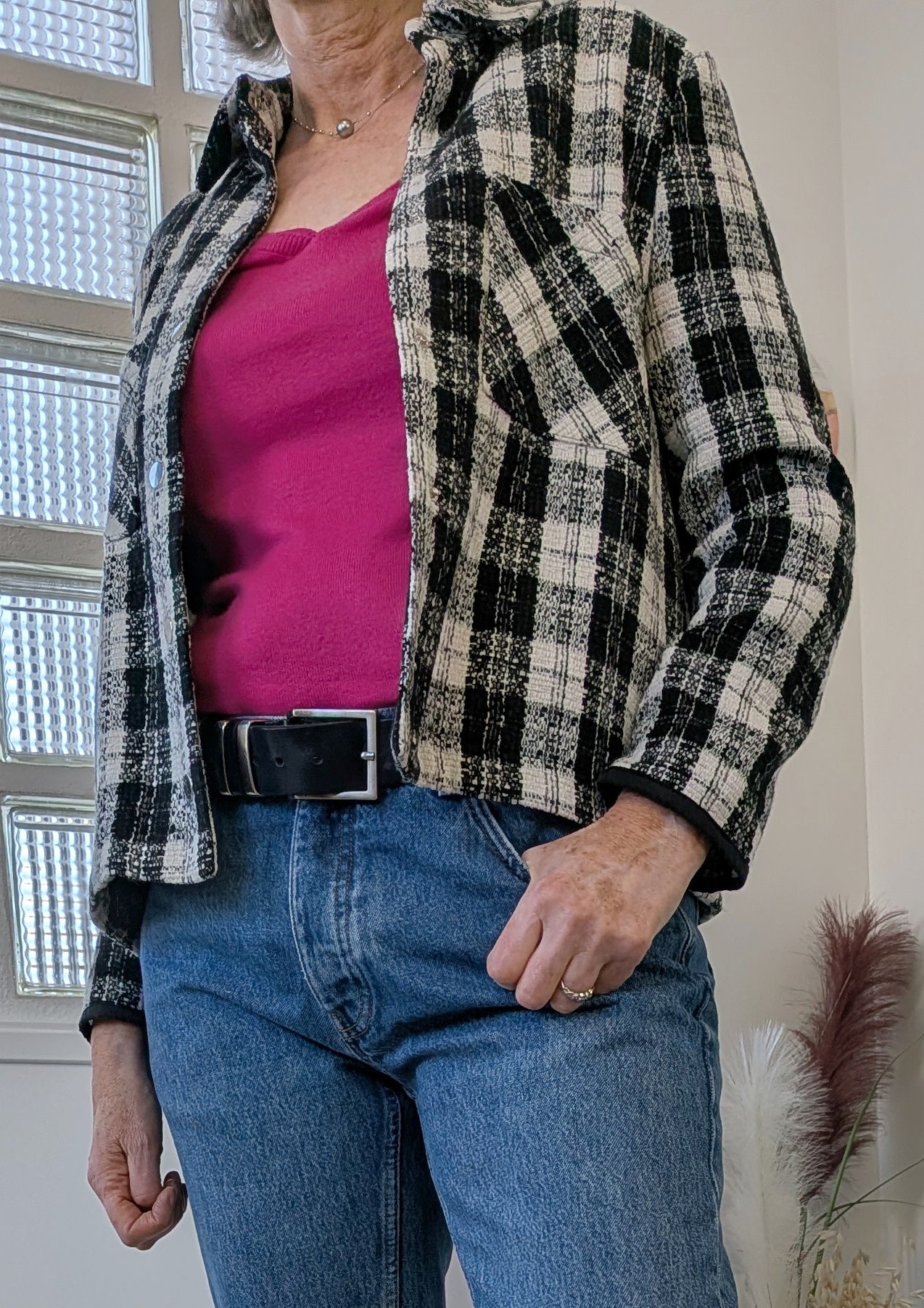 Veste surchemise carreaux - Zara - 38