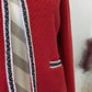 Veste rouge tressée - MANGO - 36