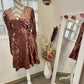 Robe courte velours vieux rose - By Clara - 40