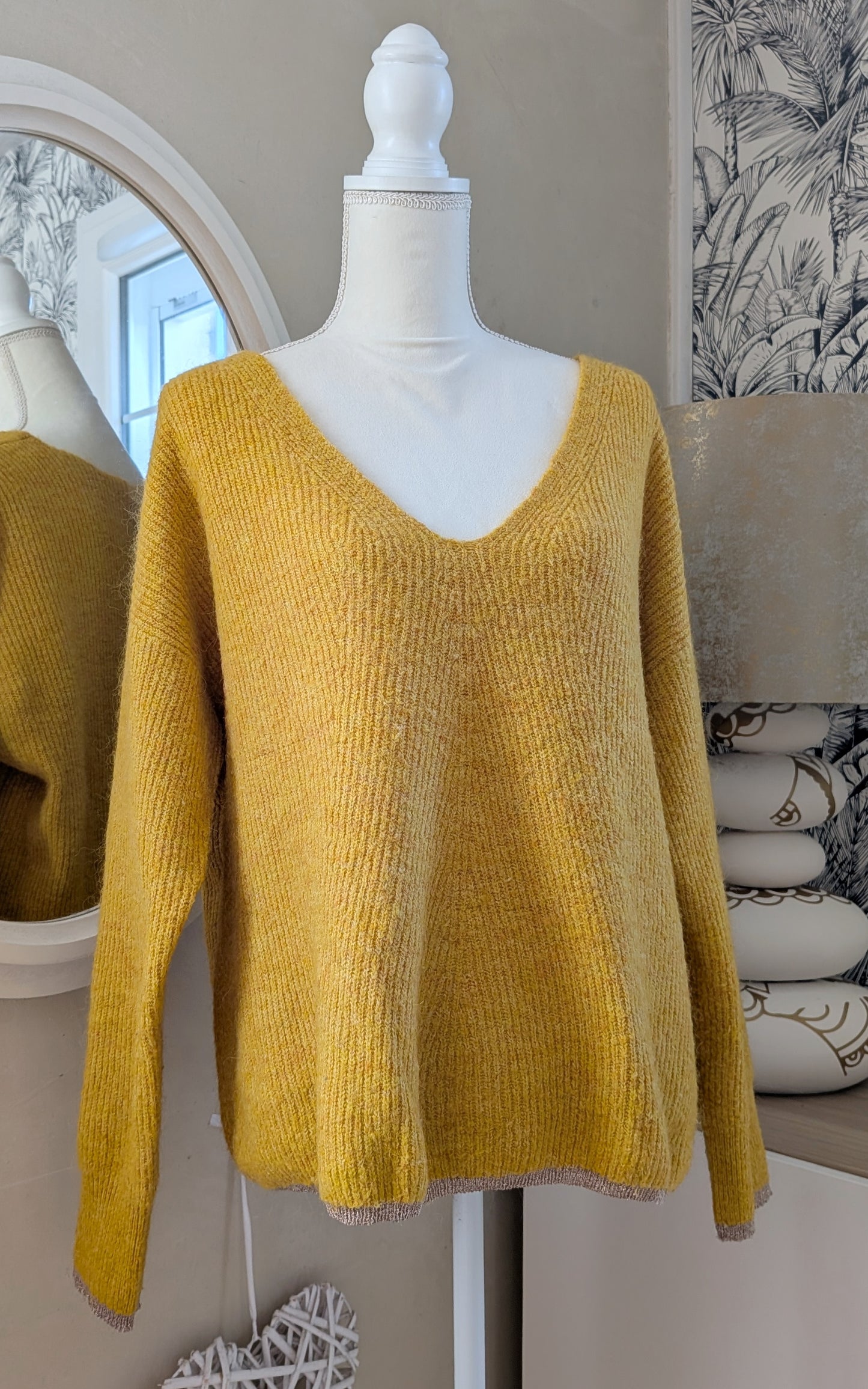 Pull moutarde doré - Pièces  - 40/42
