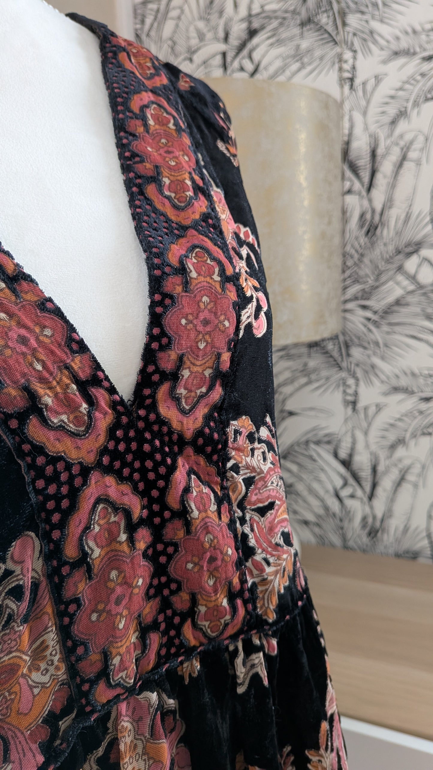 Robe velours bohème chic - Zara - 36