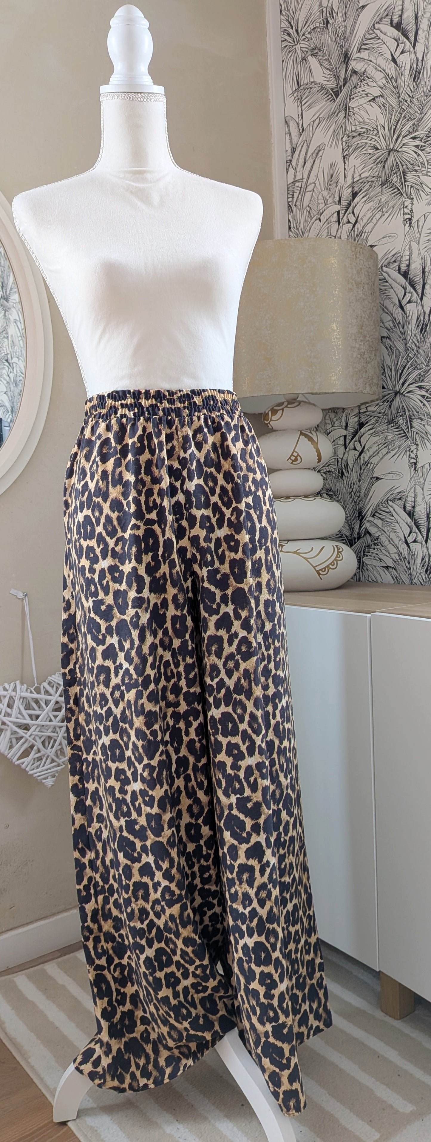Pantalon léopard fluide - ZARA - 42
