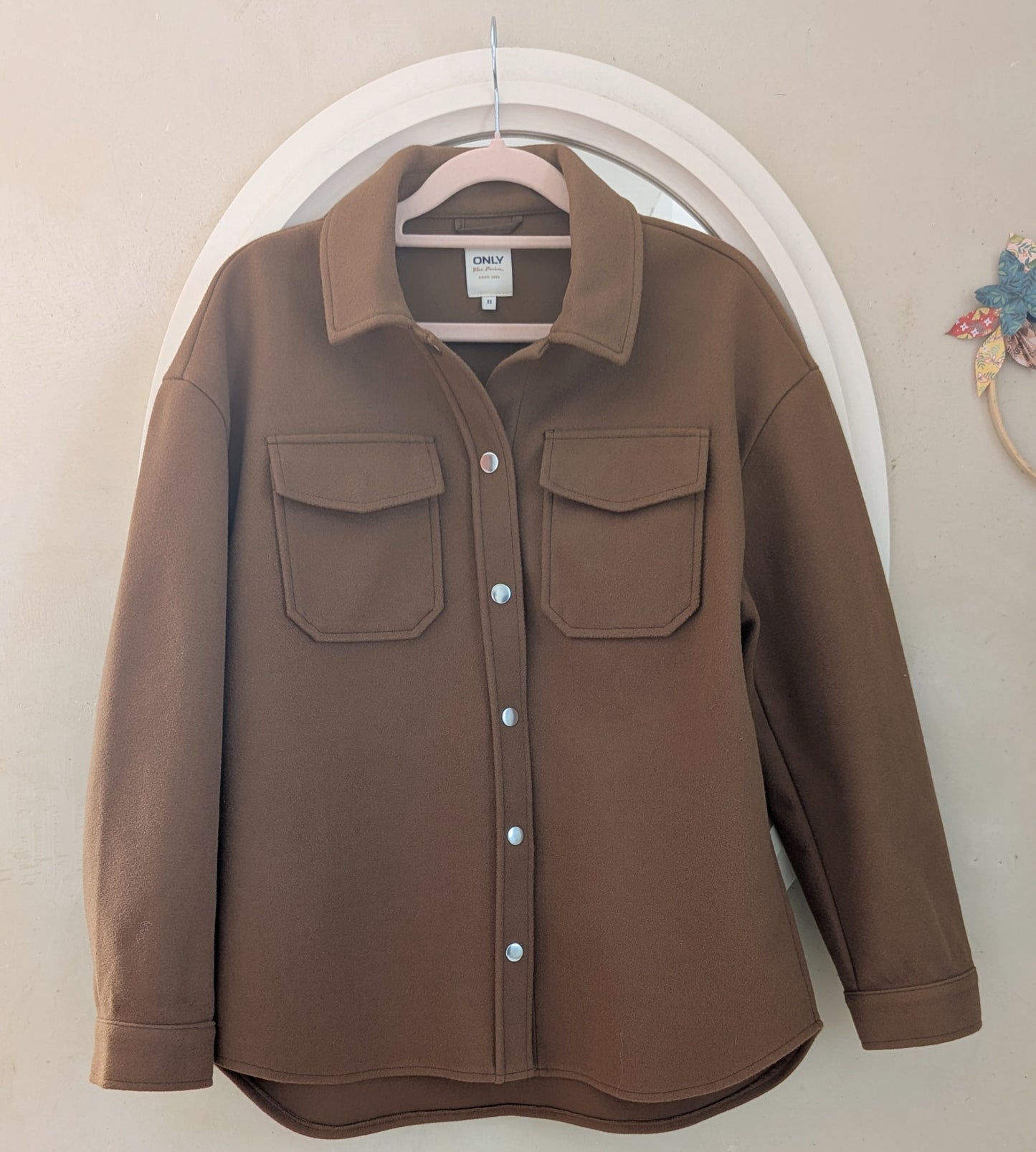 Veste surchemise chocolat - Only - 34