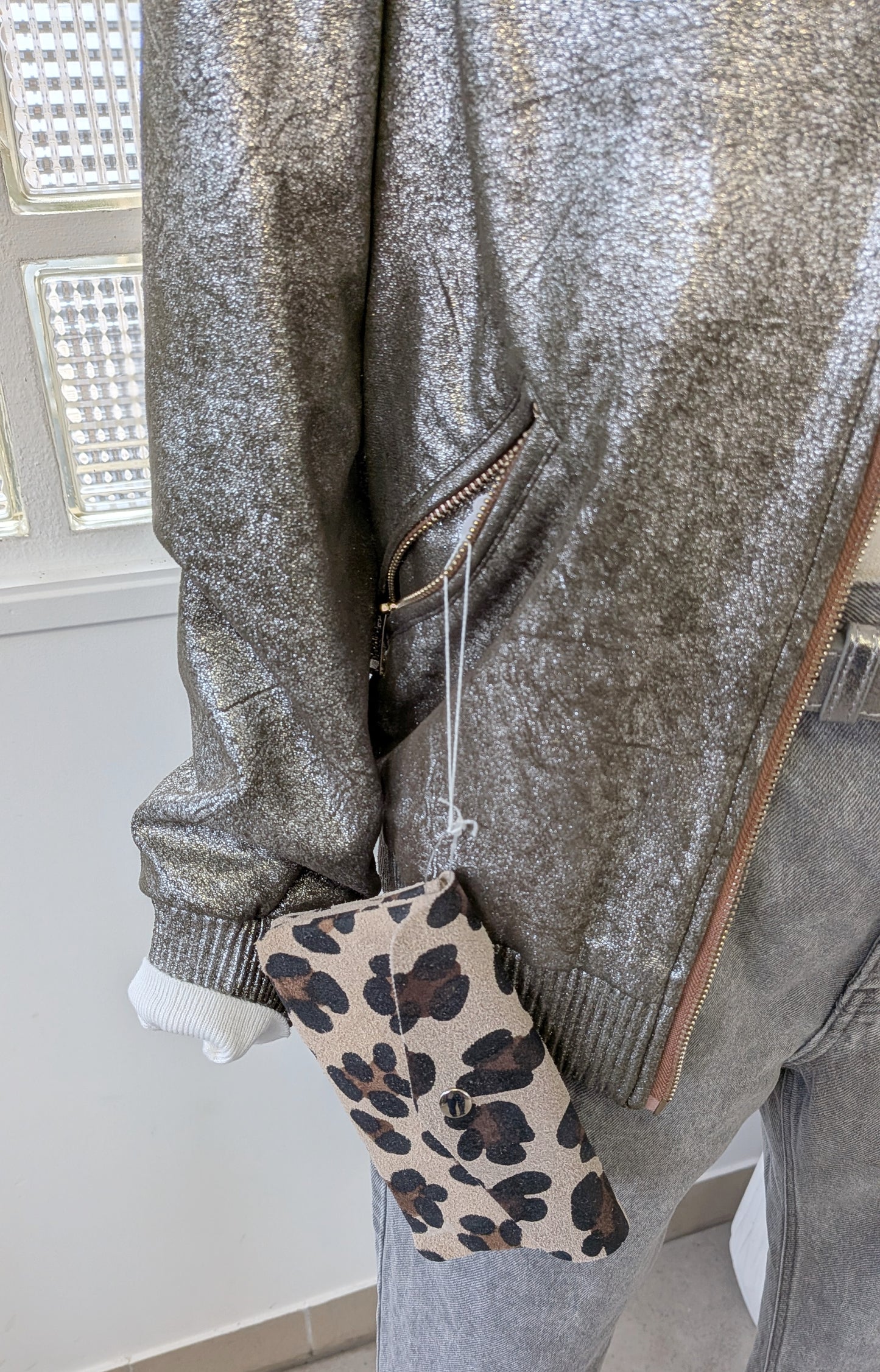 Bomber épais kaki mordoré - Zara - 38/40
