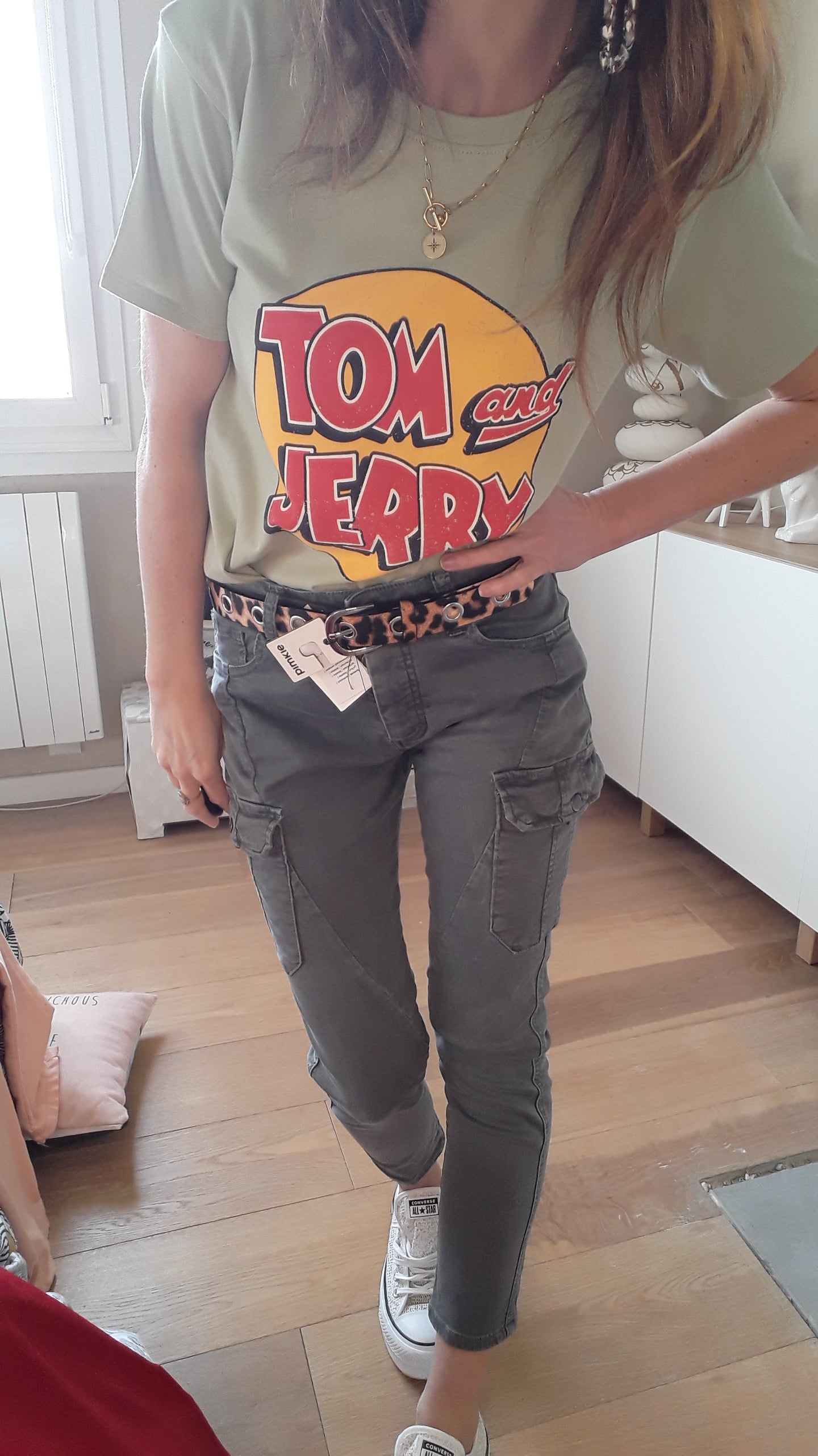 T shirt pistache - Tom & Jerry - 34