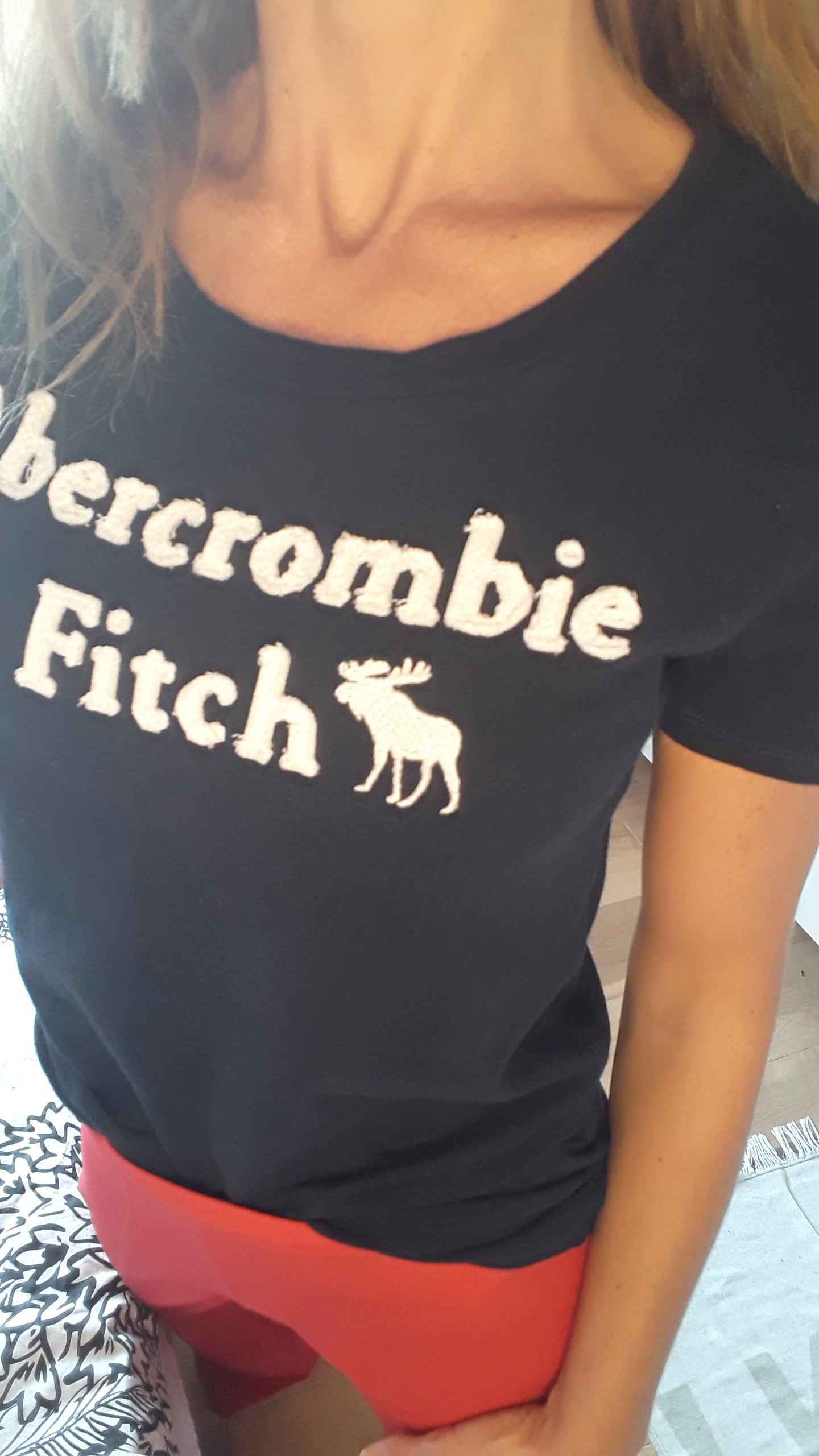 T-shirt marine - Abercrombie & Fitch - 36