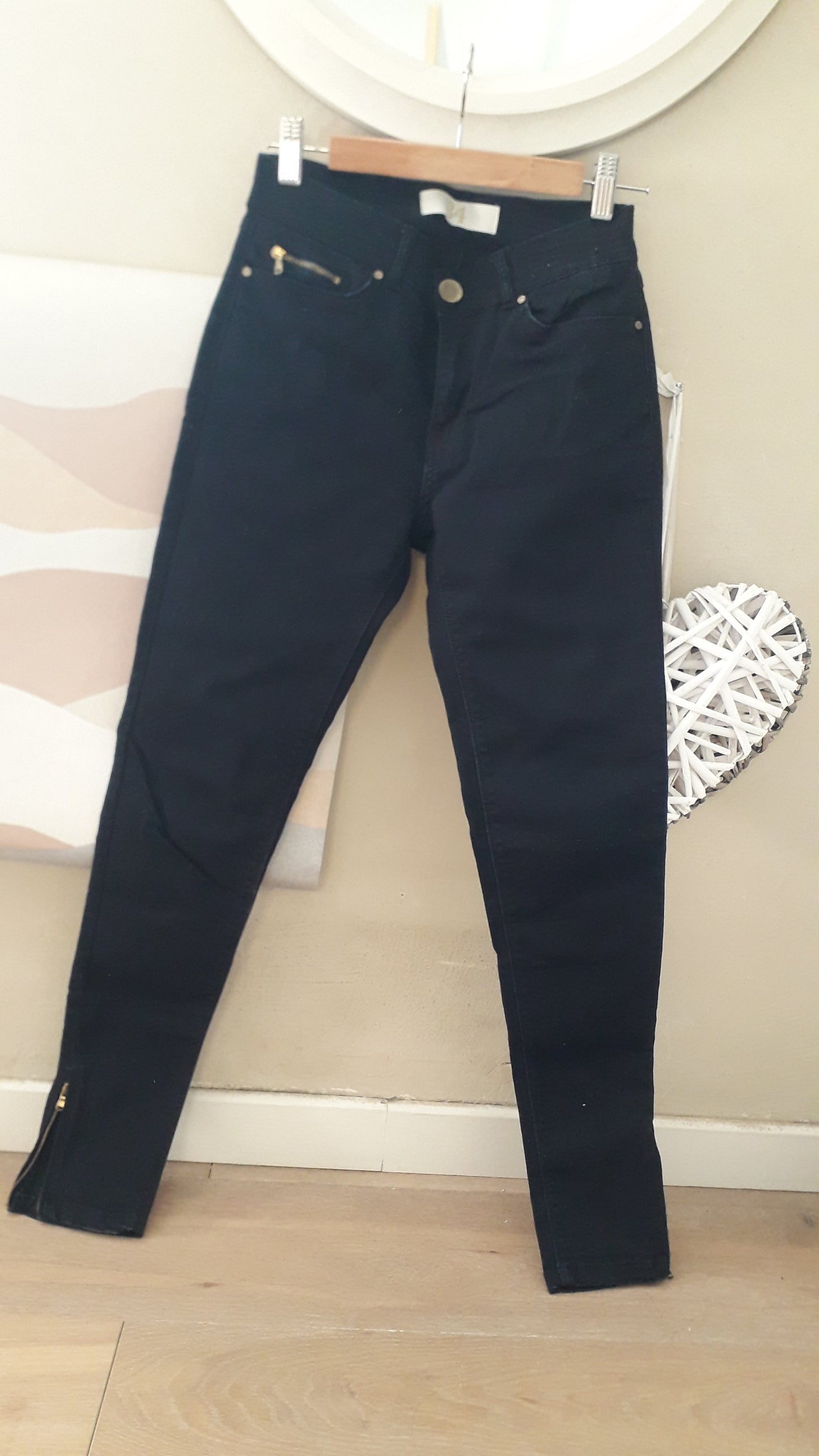 Jeans slim bleu marine - Zara - 34